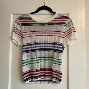 Gap Striped Sheer Shirt